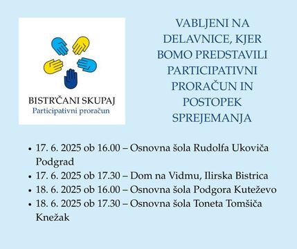 Vabilo k udeležbi na delavnicah