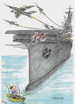 Karikatura hrvaškega karikaturista Stanka Patekarja