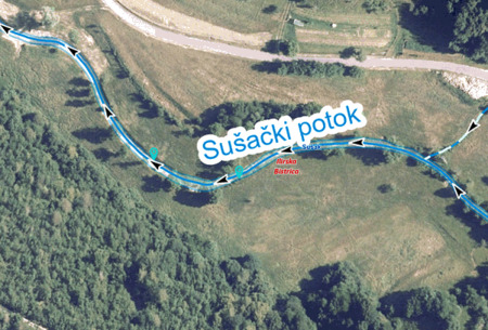Odstranjevanje naplavin iz Sušačega potoka
