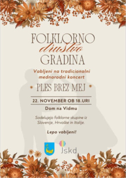 Vabilo na koncert Ples brez mej