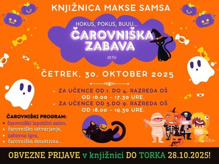 Pridi na čarovniško zabavo.
