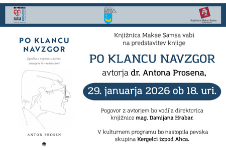 Vabljeni na predstavitev knjige dr. Antona Prosena
