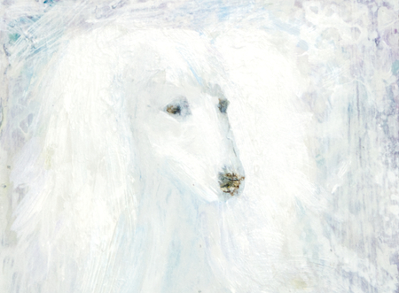 Nina Slejko Blom: Modra rdeča nit, utrinek iz razstave