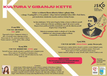 razpis delavnice Kultura v gibanju Kette