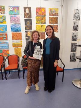 Anja Hofman in Nika Pegan, vodja izpostave JSKD Izola