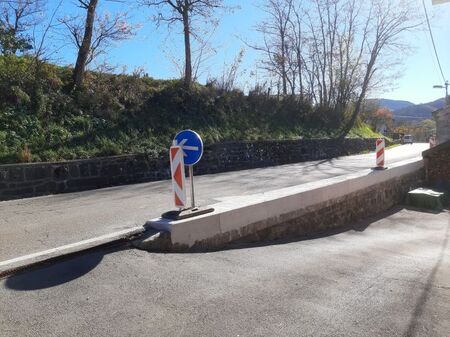 Nov podorni zid v Zabičah 