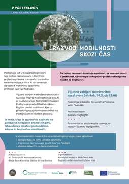Vabilo na razstavo o razvoju mobilnosti 