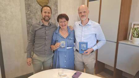 Dr. Gregor Kovačič, Darinka Dekleva in Jurij Vončina  